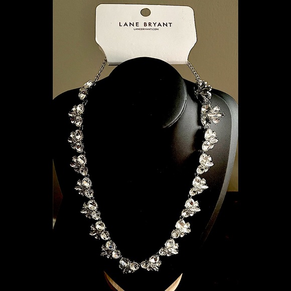 NWT!! Lane Bryant Elegant Rhinestone Necklace - Picture 2 of 5